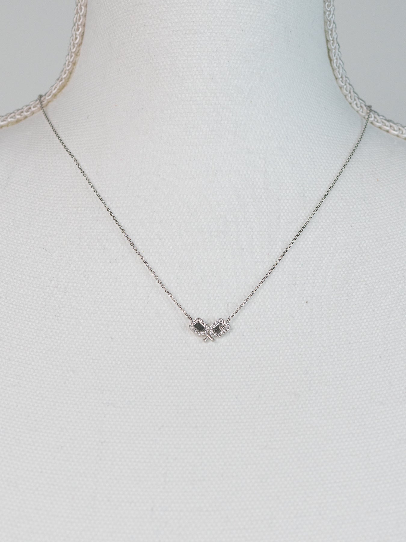 Pickleball Paddles Sparkle Necklace