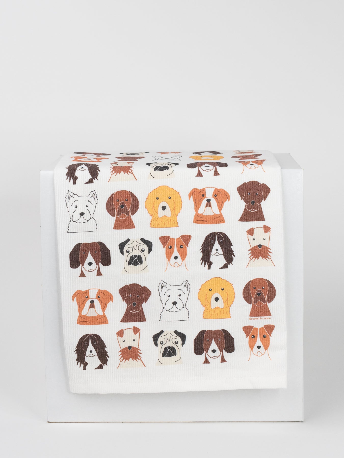Organic Cotton Tea Towel | Dogs