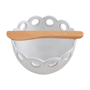 Circle Scalloped Tidbit bowl
