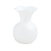 Mini White Ruffle Vase