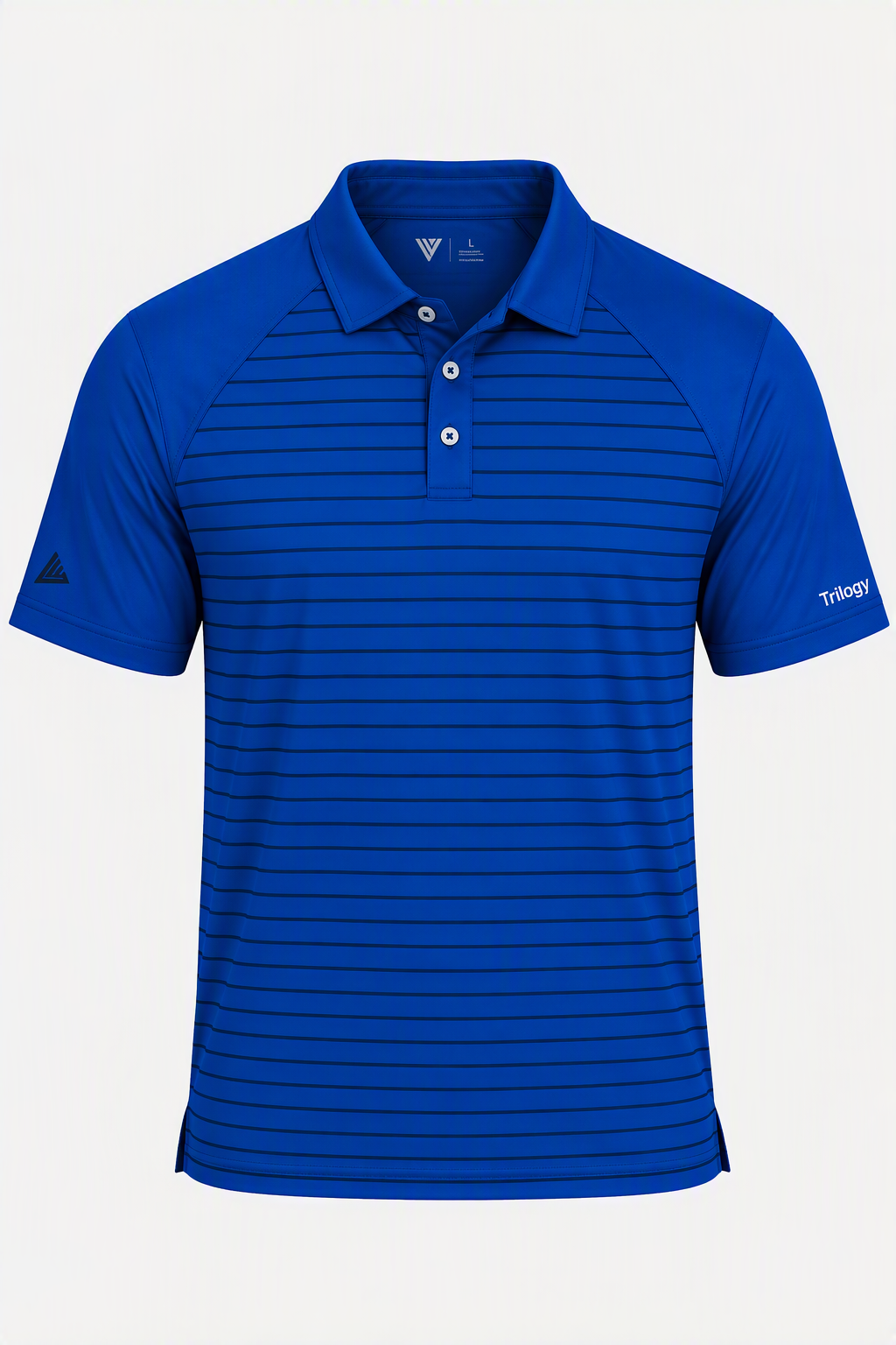 Trilogy Striped Raglan Polo