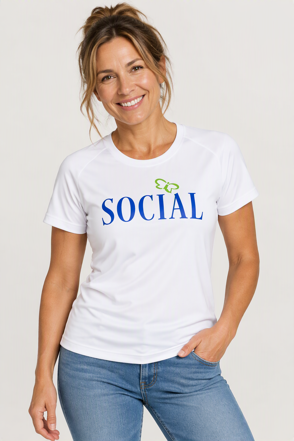 Social Butterfly Ladies Tee