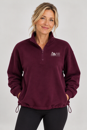 Plush Quarter-Zip Fur Lined Pullover