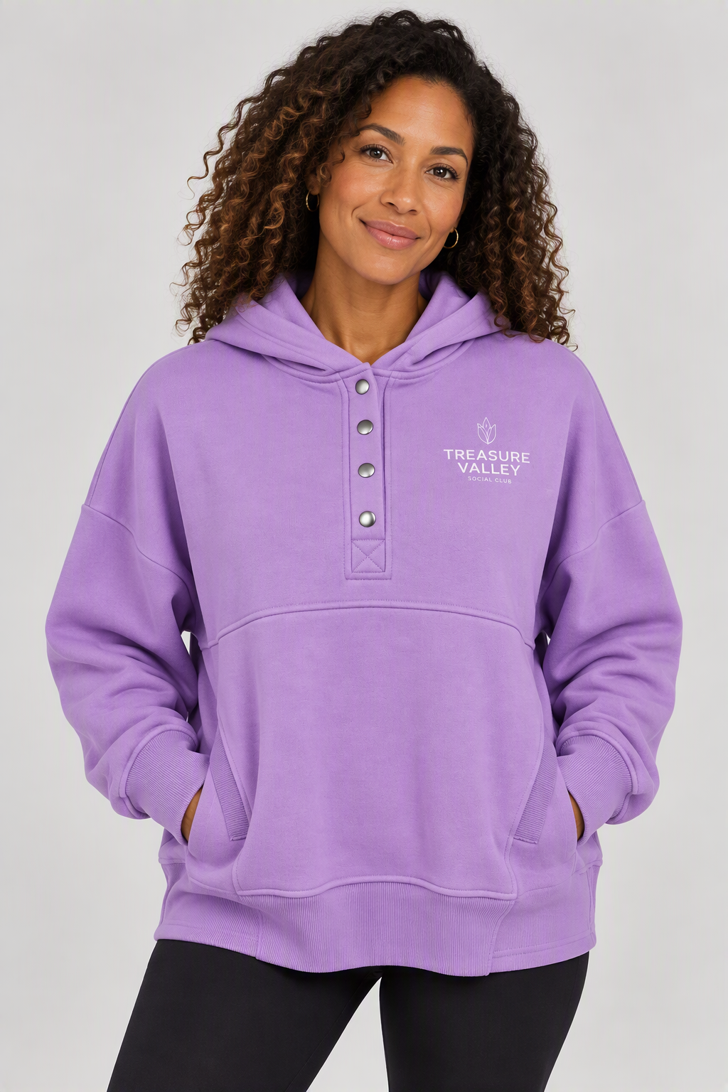 Quarter Button Hoodie