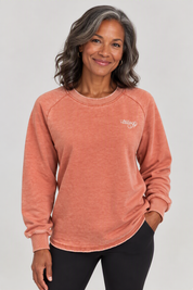 Trilogy Embroidered French-terry sweatshirt