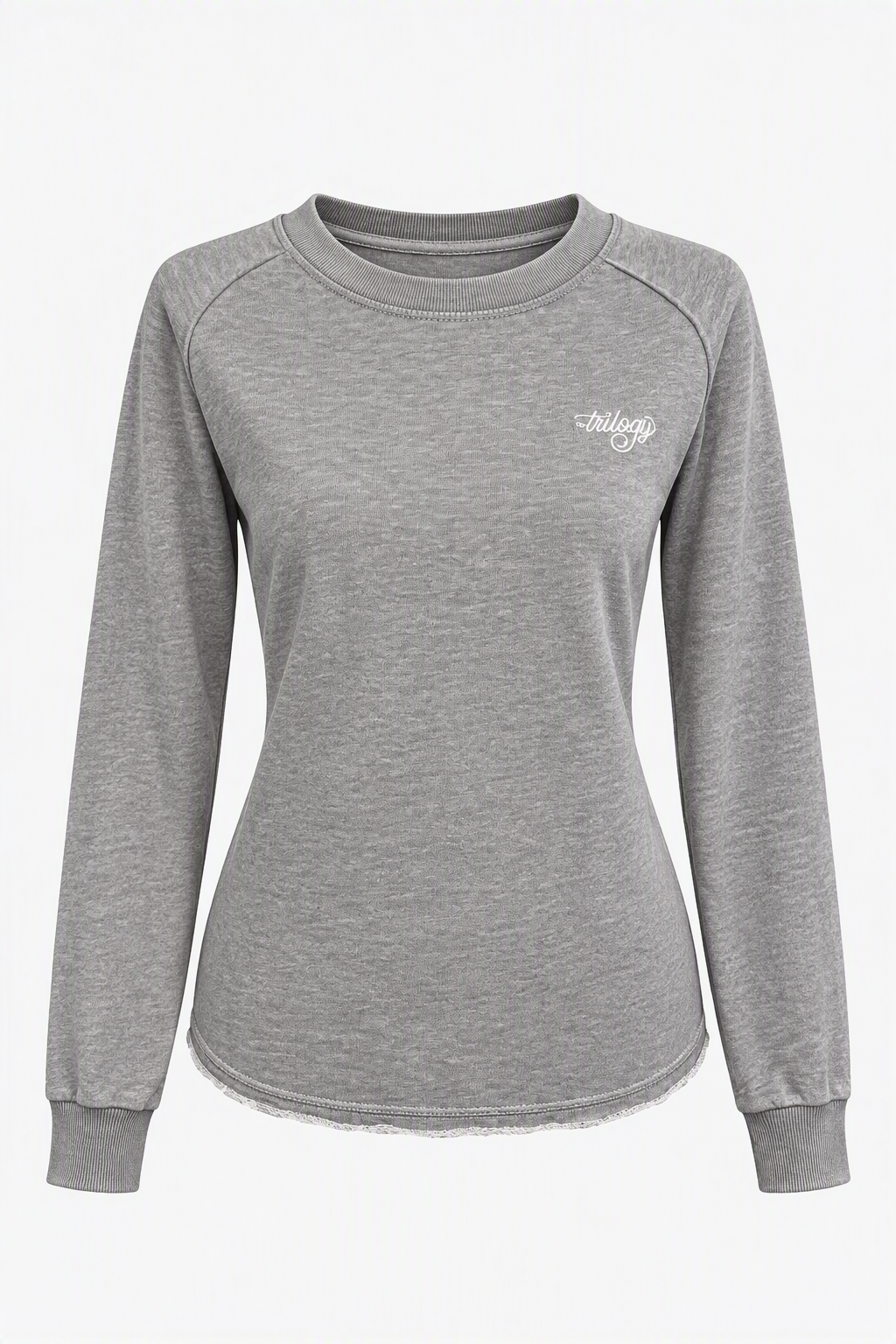 Trilogy Embroidered French-terry sweatshirt
