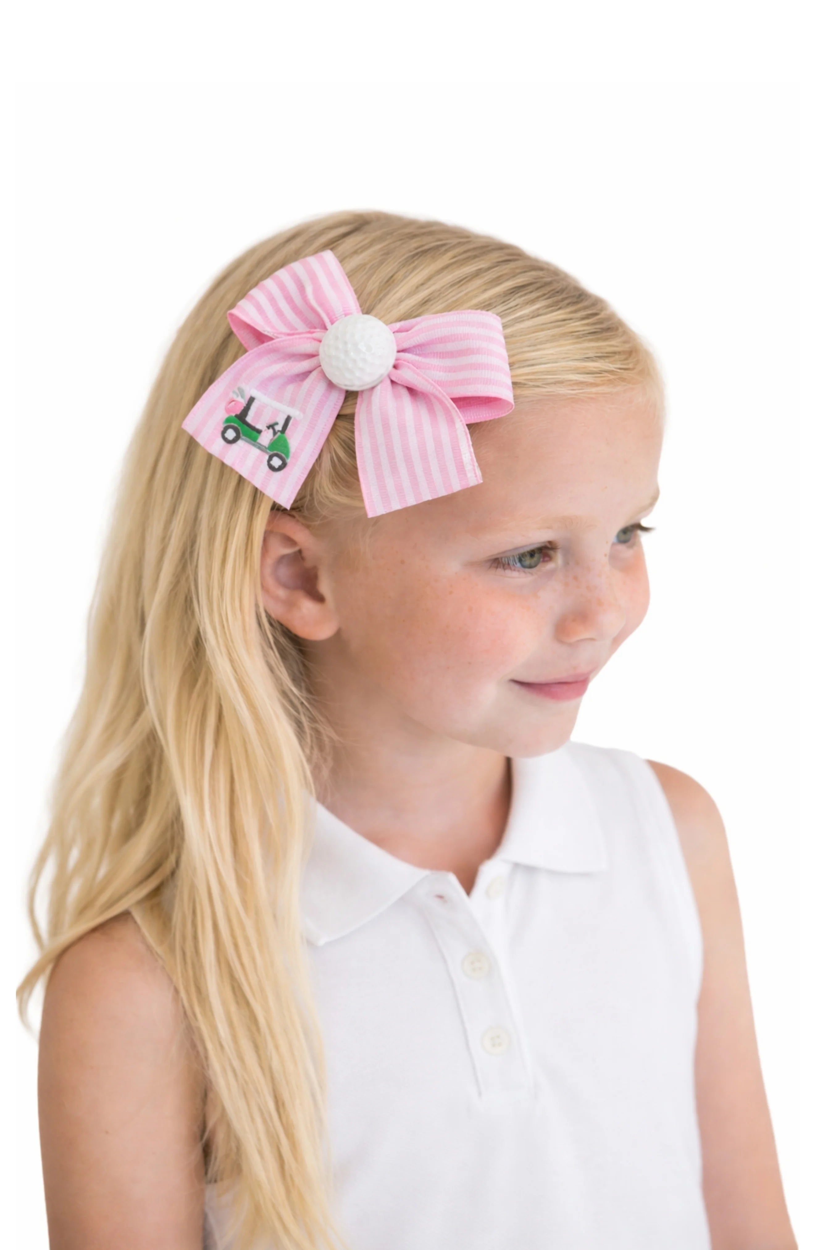 Youth Golf-Ball Hair Bow