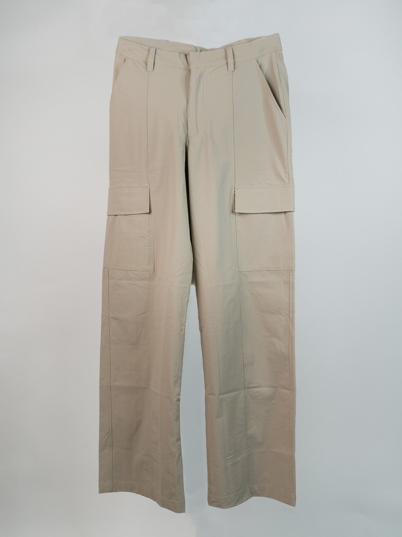 Mid-Rise Wide Leg Cargo Pants