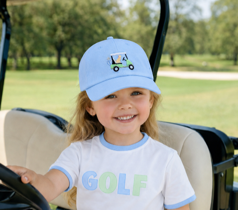 Youth Dog in Golf Cart Baseball Hat