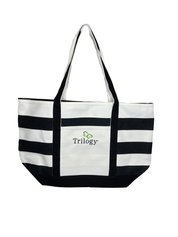 Premium Striped Tote Bag