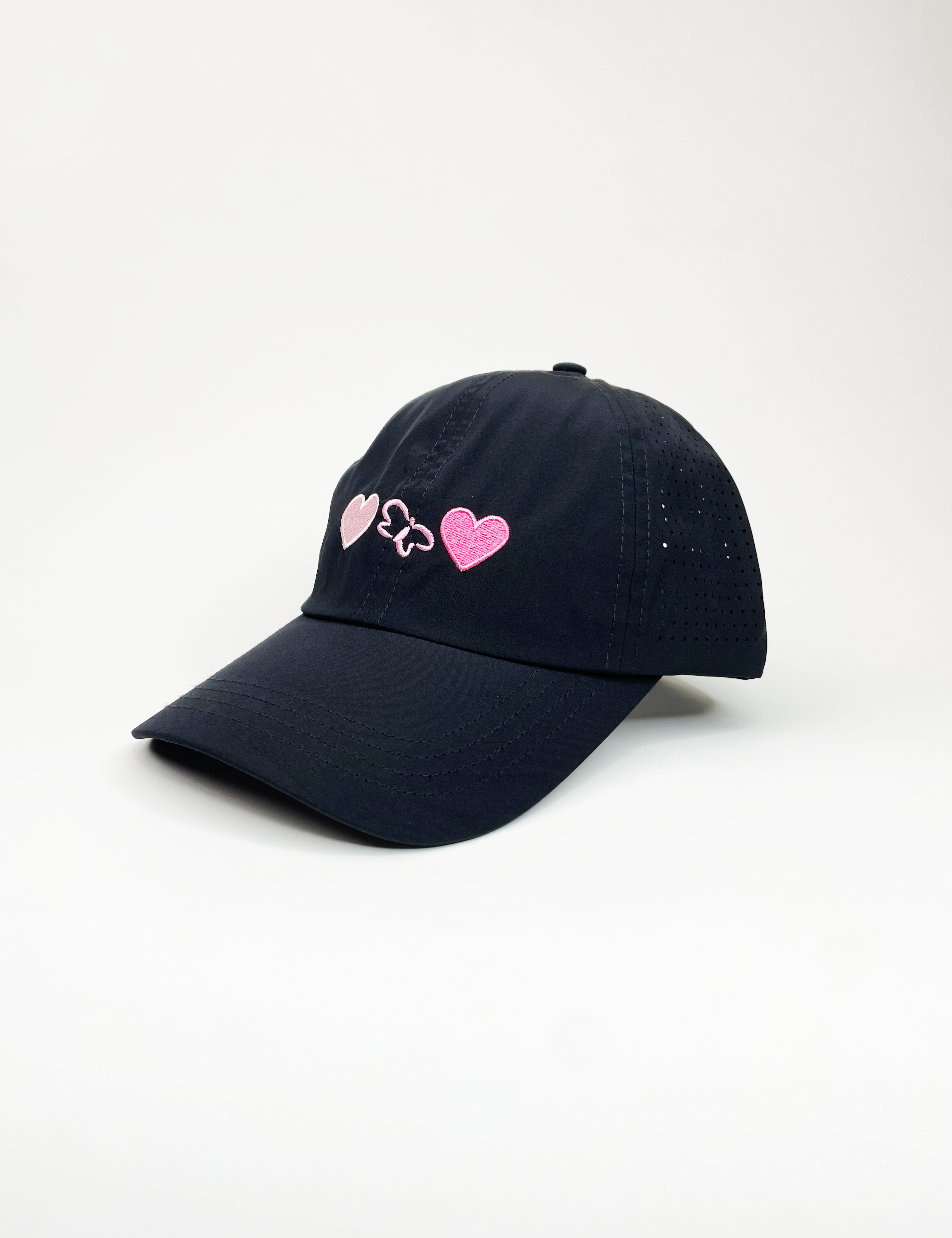 Butterfly & Heart Ponyback Hat