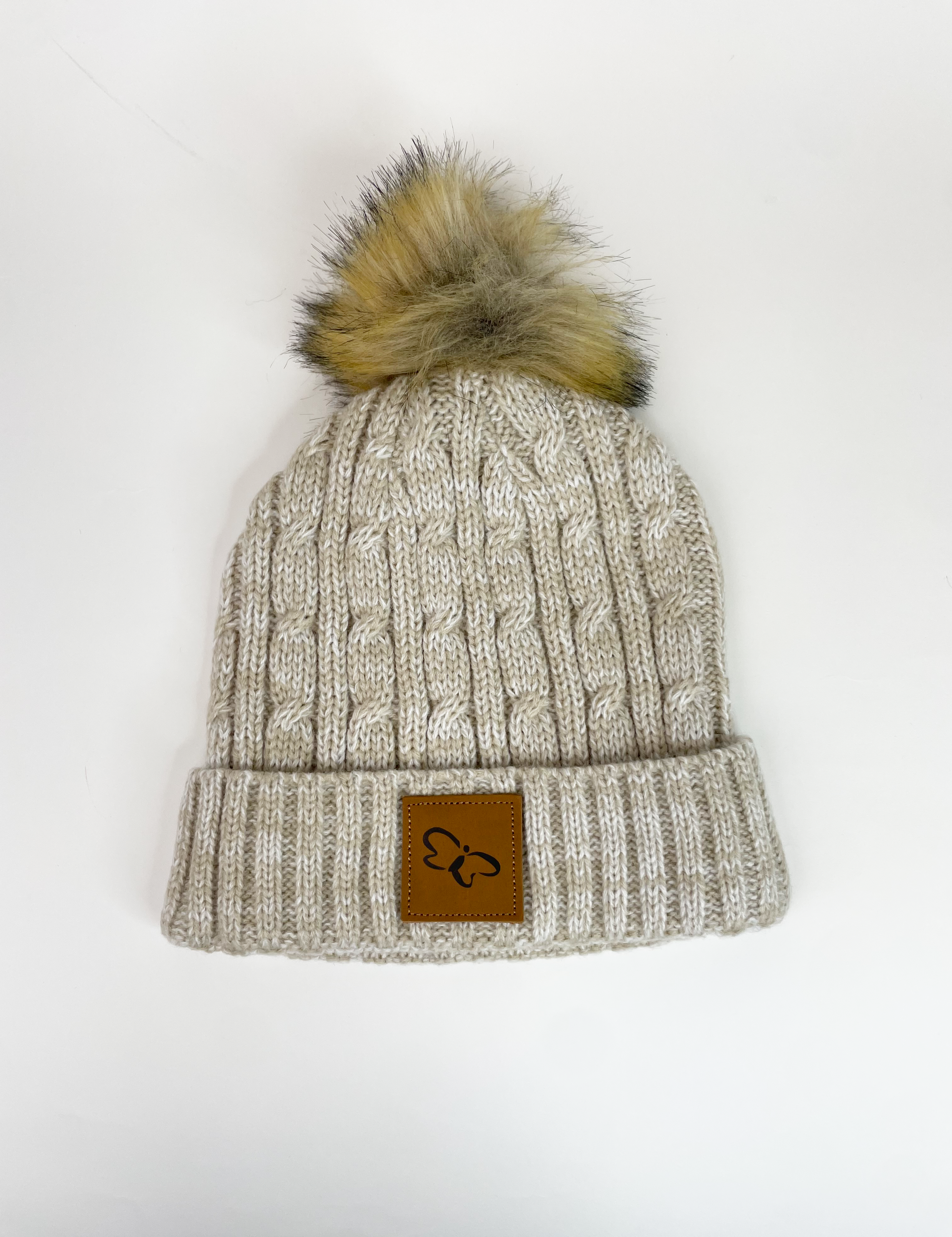 Butterfly Knit Beanie