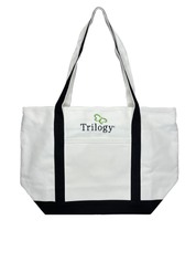 Small white tote bag